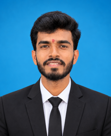 Professional Blue-Backdrop Headshot